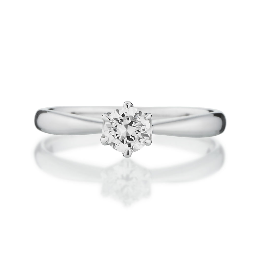 婚約指輪 ソリティアリングの定番ティファニーセッティング 福岡の婚約指輪 結婚指輪 宝石 時計いのうえ